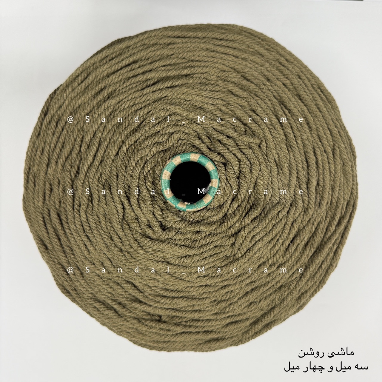 نخ مکرومه -رنگ ماشی روشن-جنس- اعلا