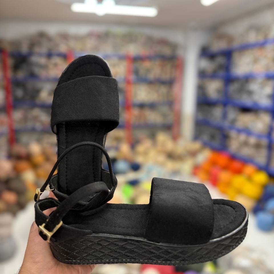صندل طبی.لژ پنج سانت مشکی سگک دار